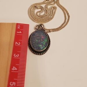 Elegant Opal Pendant Necklace